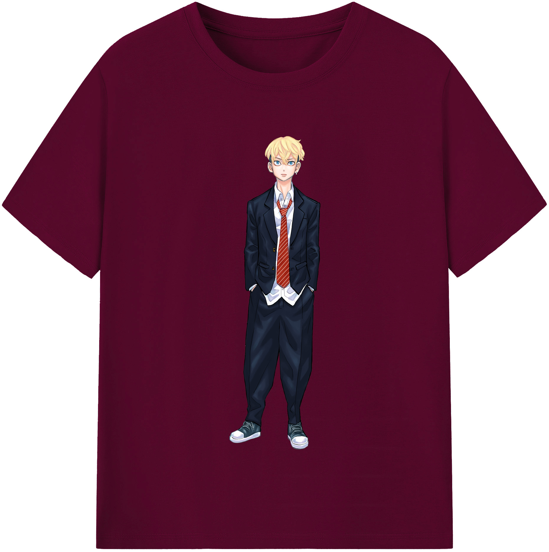 （画像用） 東京リベンジャーズ Tokyo Revengers レディースカジュアルプリントTシャツ（綿100％）